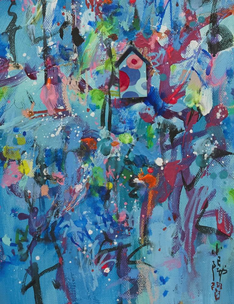 Original Abstract Painting by Xiaoyang Galas