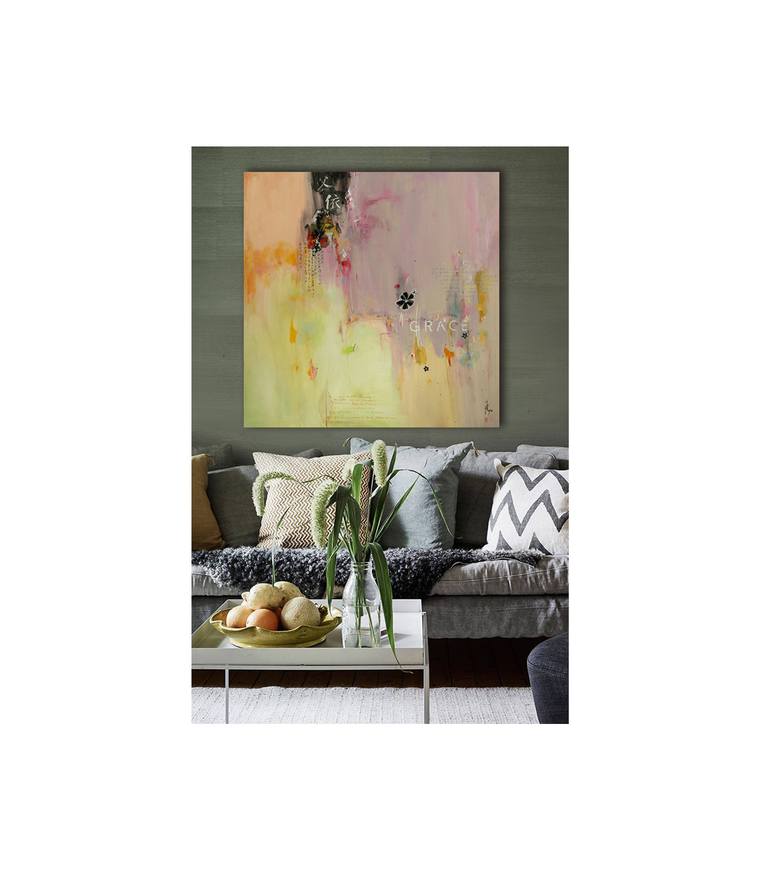 Original Abstract Love Painting by Xiaoyang Galas