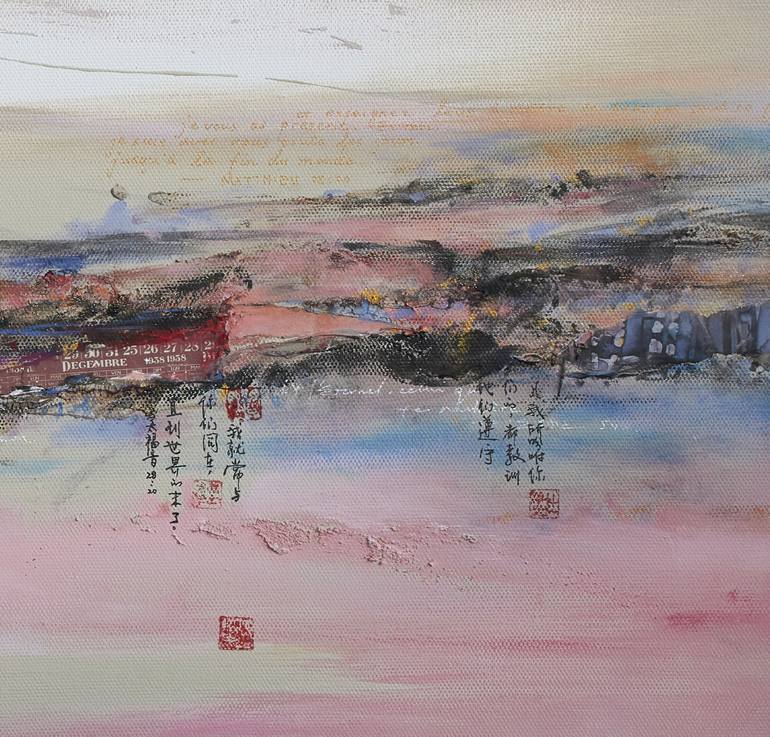 Original Abstract Expressionism Landscape Painting by Xiaoyang Galas