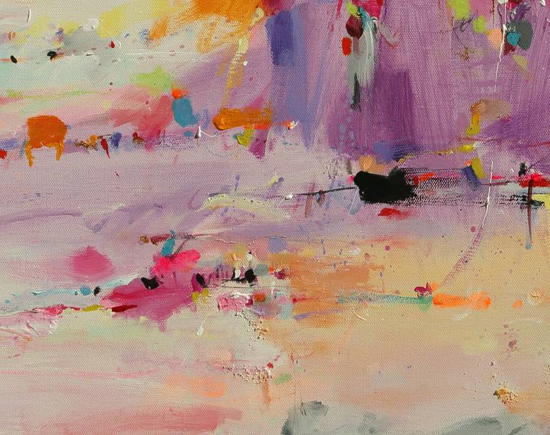 Original Abstract Expressionism Abstract Painting by Xiaoyang Galas