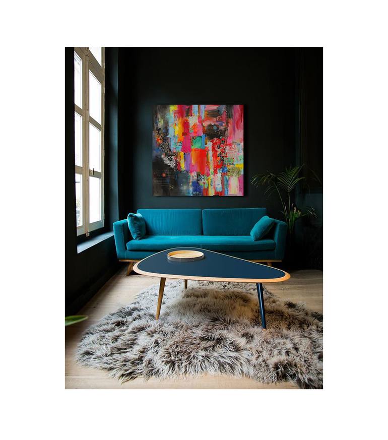 Original Abstract Expressionism Abstract Painting by Xiaoyang Galas