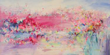 Print of Abstract Expressionism Floral Paintings by Xiaoyang Galas