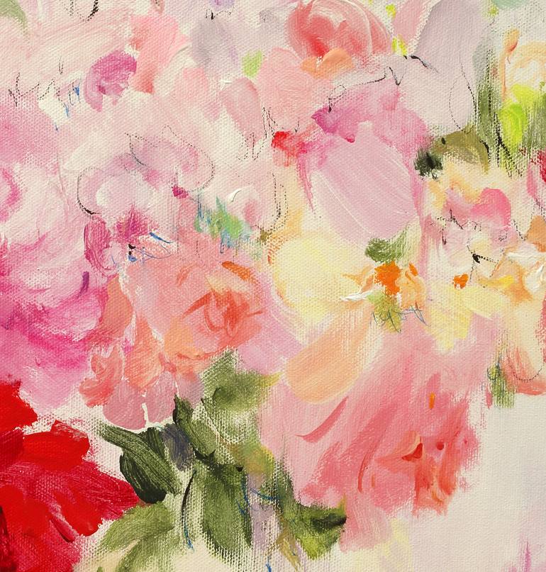 Original Fine Art Floral Painting by Xiaoyang Galas