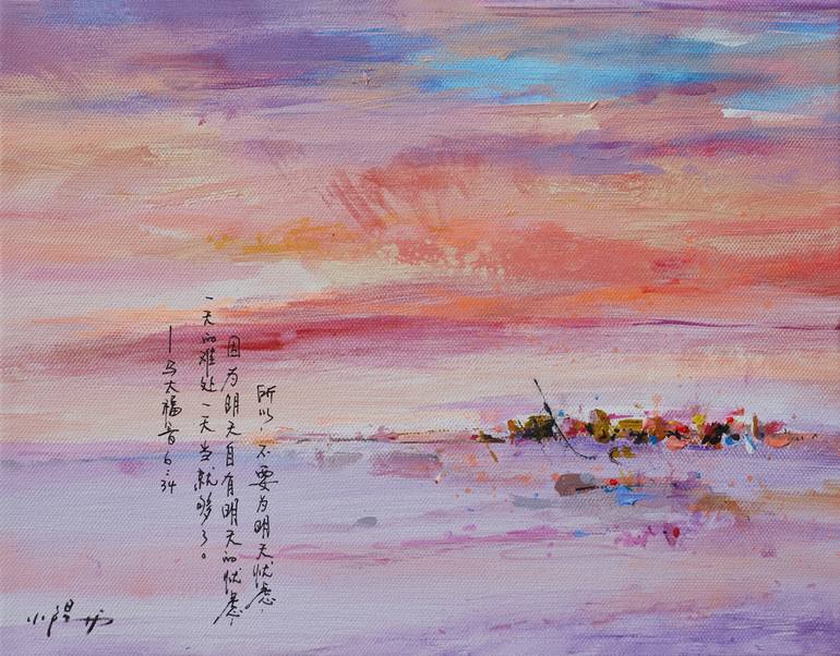 Original Beach Painting by Xiaoyang Galas