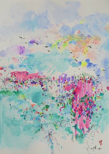 Print of Abstract Landscape Paintings by Xiaoyang Galas