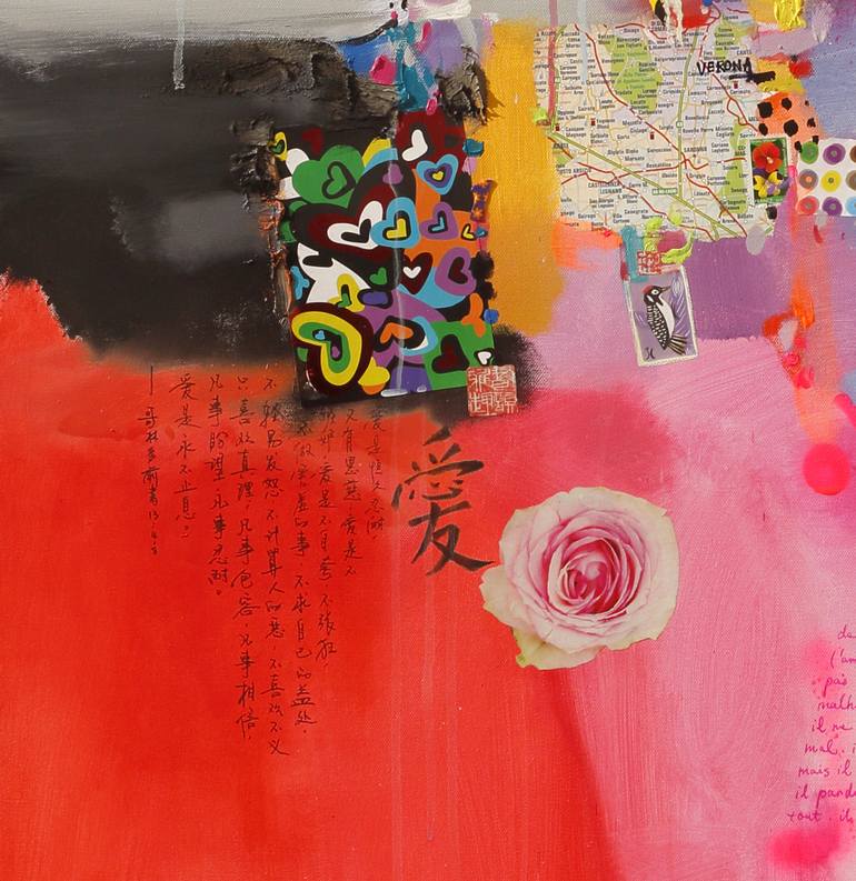 Original Abstract Love Printmaking by Xiaoyang Galas