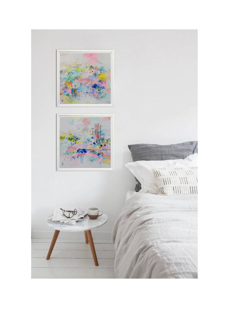 Original Abstract Landscape Painting by Xiaoyang Galas