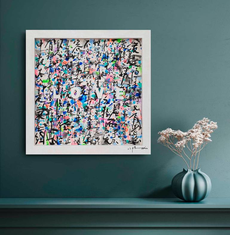 Original Abstract Calligraphy Painting by Xiaoyang Galas