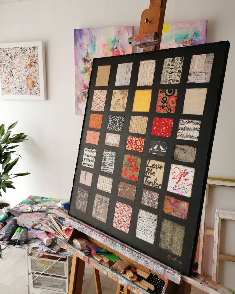 Original Abstract Love Painting by Xiaoyang Galas