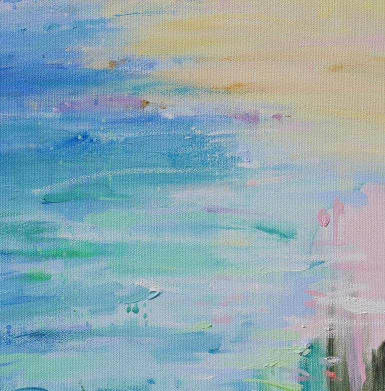 Original Semi Abstract Landscape Painting by Xiaoyang Galas