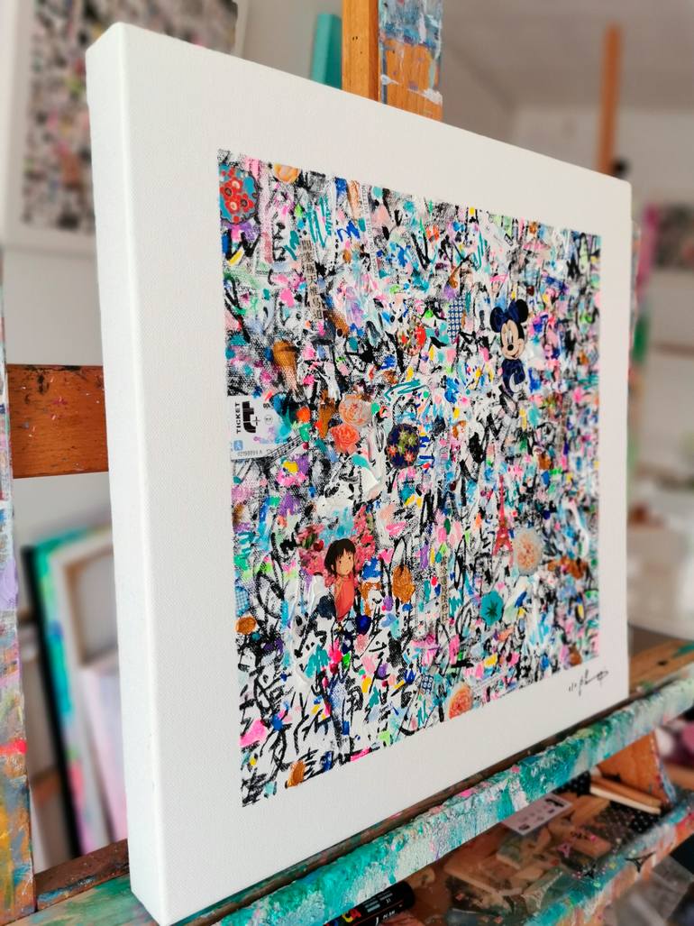 Original Abstract Calligraphy Painting by Xiaoyang Galas