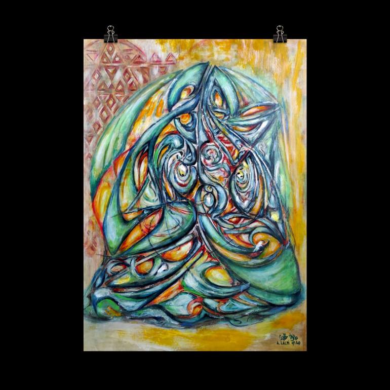 Original Abstract Painting by A LALMI
