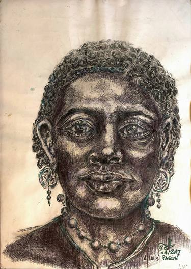 Print of Portrait Drawings by A LALMI