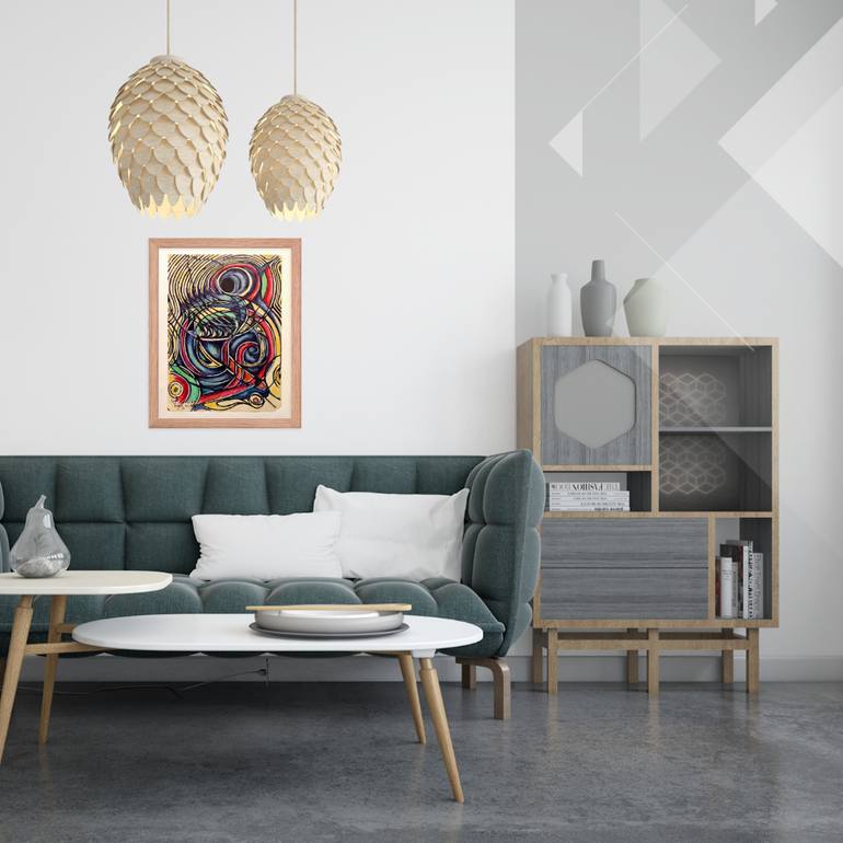 Original Expressionism Abstract Painting by A Lalmi