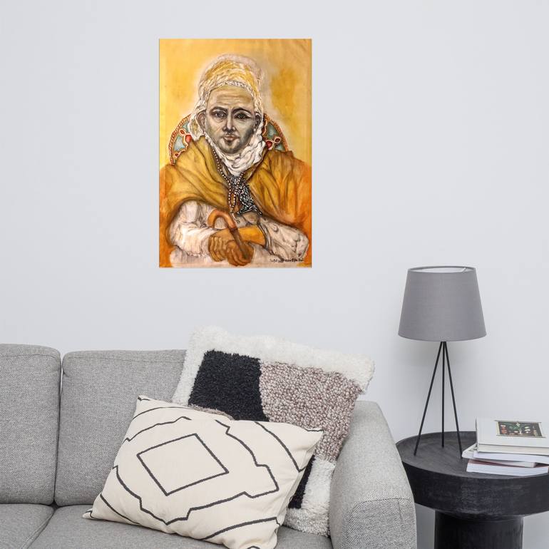 Original Portrait Painting by A LALMI