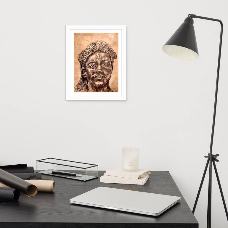 Original Art Deco Women Drawing by A Lalmi