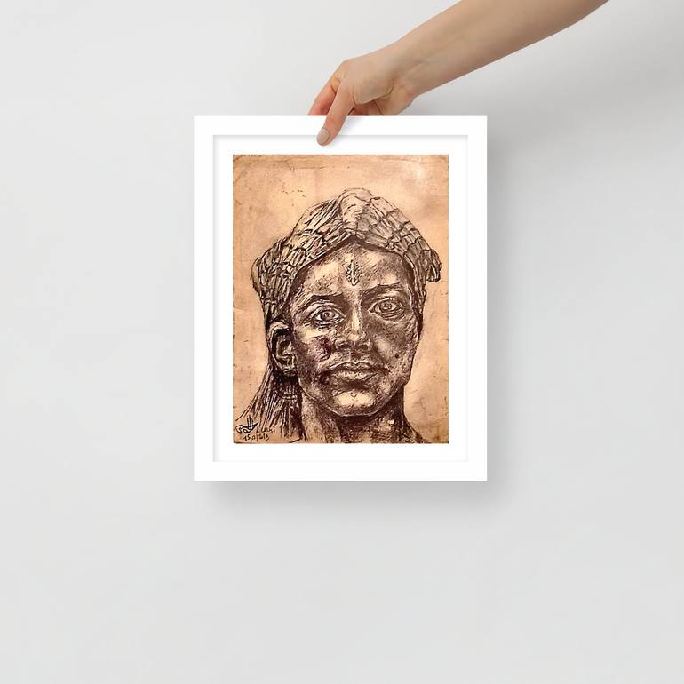 Original Art Deco Women Drawing by A Lalmi