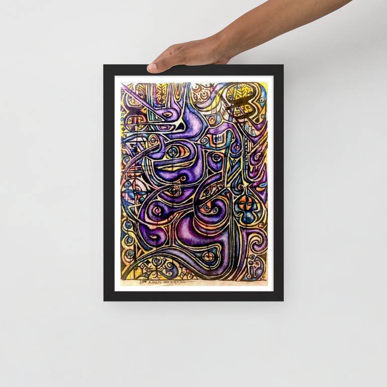 Original Calligraphy Painting by A LALMI