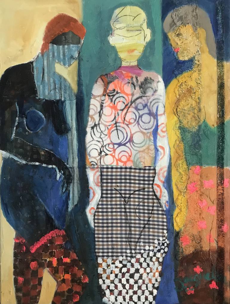 Print of Impressionism Women Paintings by Jacqueline Van Der Plaat
