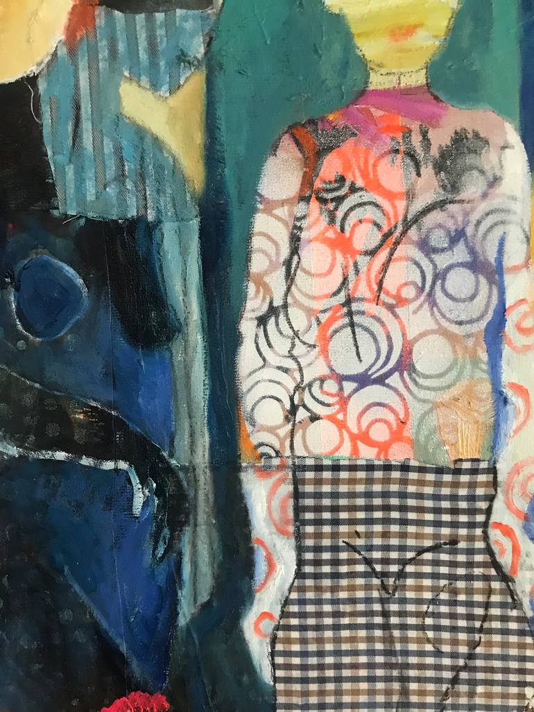 Original Impressionism Women Painting by Jacqueline Van Der Plaat