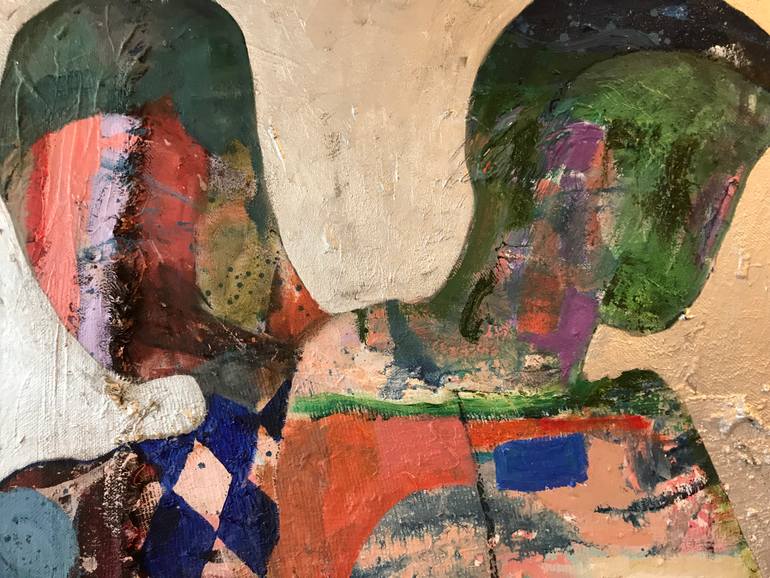 Original Impressionism Women Painting by Jacqueline Van Der Plaat