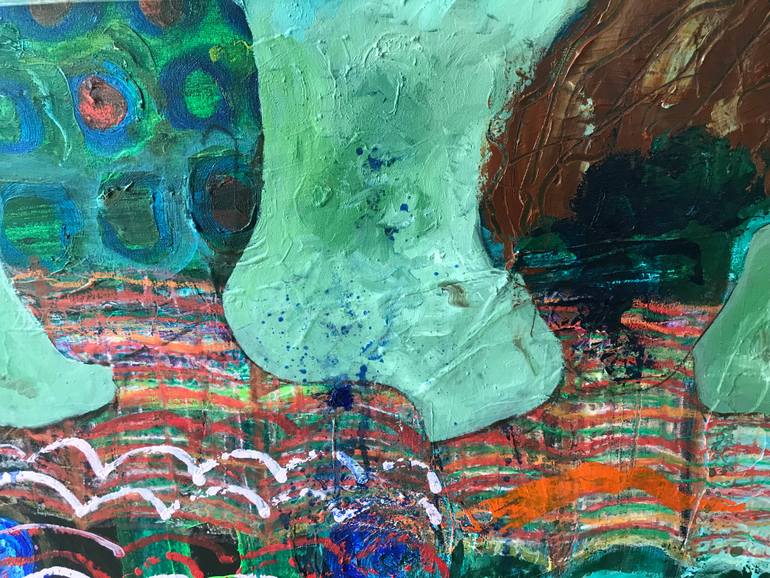 Original Impressionism Women Painting by Jacqueline Van Der Plaat