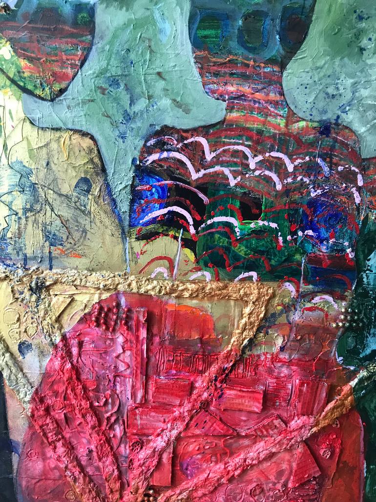 Original Impressionism Women Painting by Jacqueline Van Der Plaat