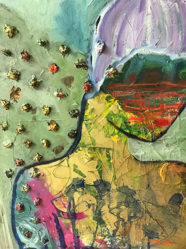 Original Impressionism Women Painting by Jacqueline Van Der Plaat