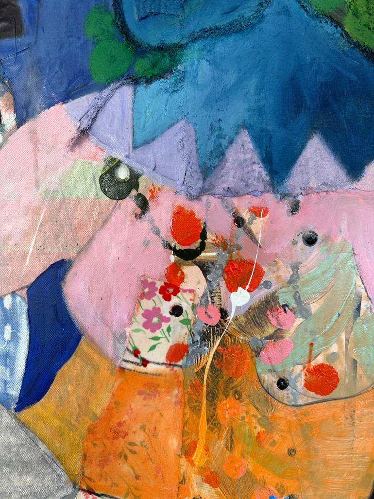 Original Impressionism Women Mixed Media by Jacqueline Van Der Plaat