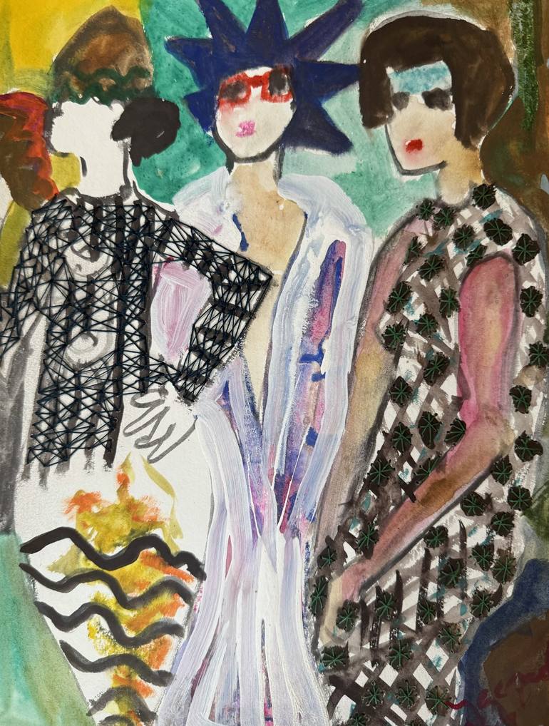 Print of Impressionism Women Paintings by Jacqueline Van Der Plaat