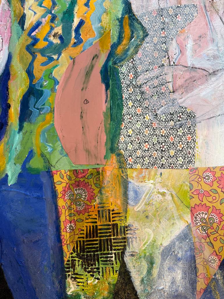 Original Impressionism Women Painting by Jacqueline Van Der Plaat