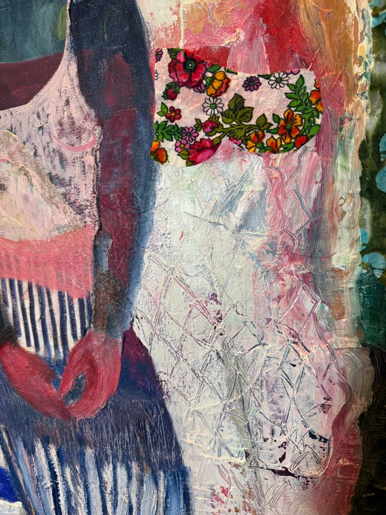 Original Impressionism Women Mixed Media by Jacqueline Van Der Plaat