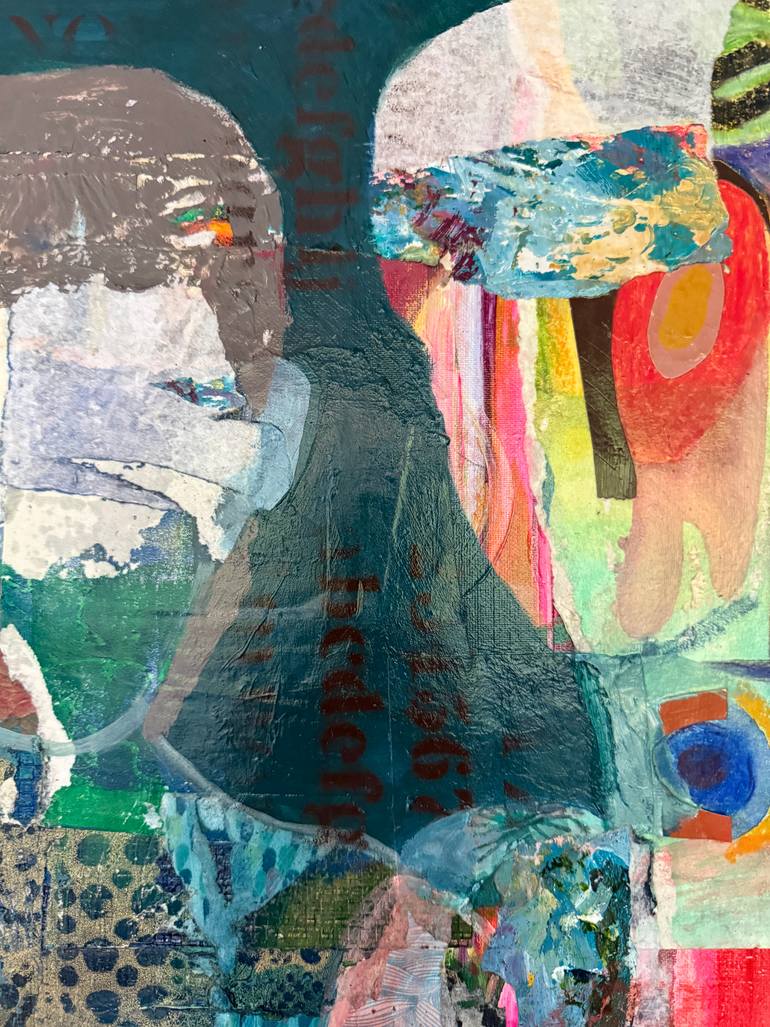 Original Impressionism Women Mixed Media by Jacqueline Van Der Plaat