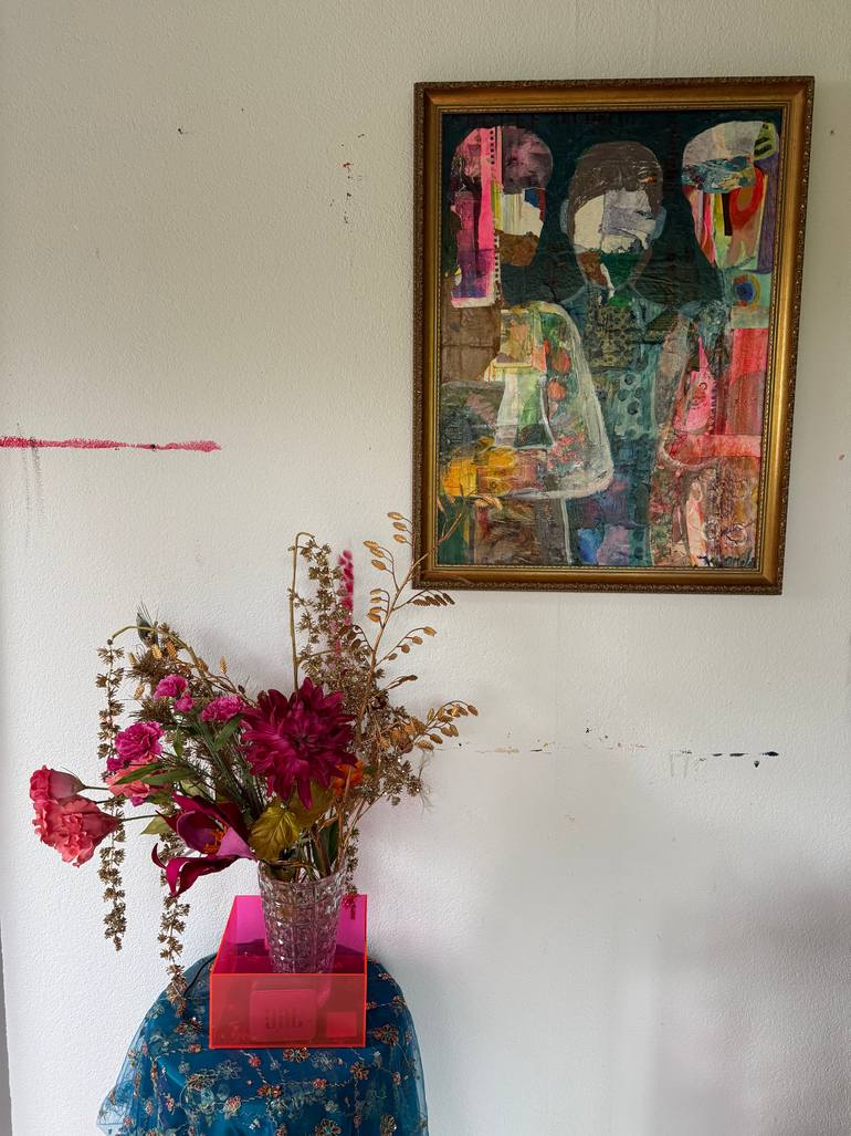 Original Impressionism Women Mixed Media by Jacqueline Van Der Plaat