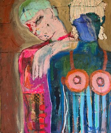 Original Impressionism Women Paintings by Jacqueline Van Der Plaat