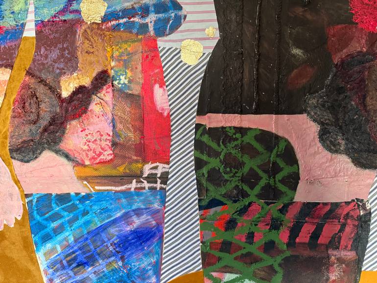 Original Neo-impressionism Women Mixed Media by Jacqueline Van Der Plaat