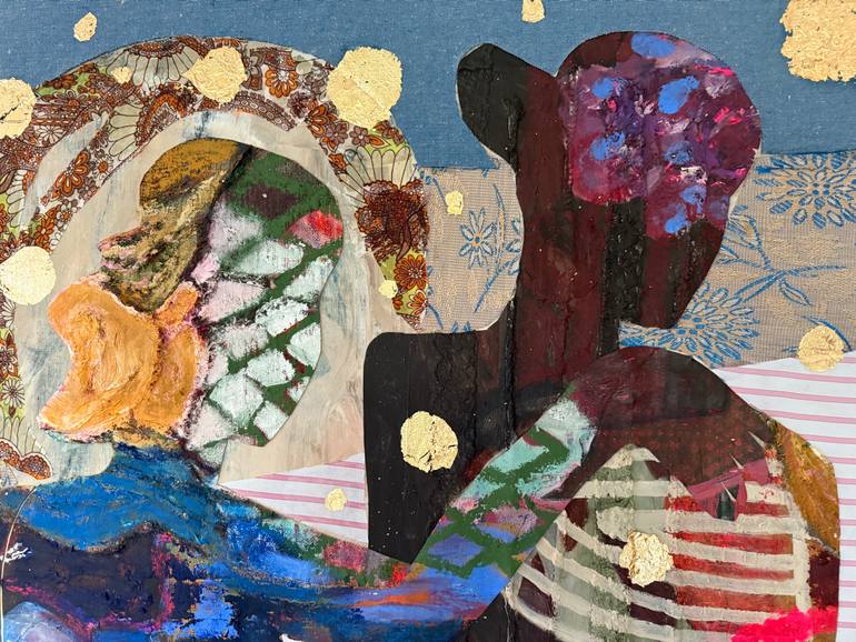 Original Neo-impressionism Women Mixed Media by Jacqueline Van Der Plaat