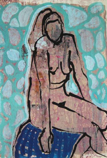 Original Figurative Women Paintings by Jacqueline van der Plaat