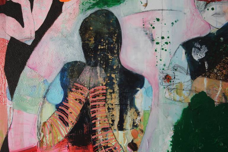 Original Expressionism Women Painting by Jacqueline Van Der Plaat