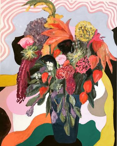 Original Impressionism Floral Paintings by Jacqueline van der Plaat