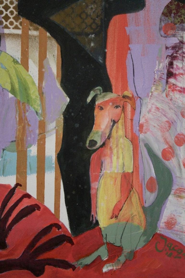 Original Impressionism Animal Painting by Jacqueline van der Plaat