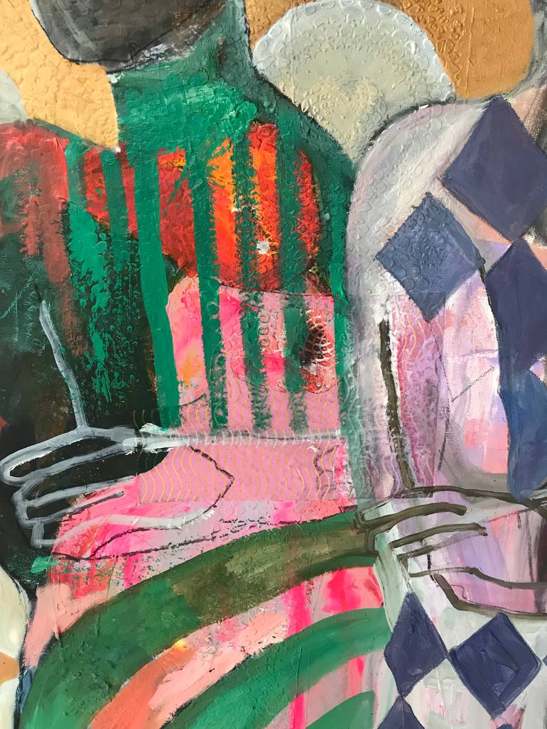 Original Impressionism Women Painting by Jacqueline Van Der Plaat