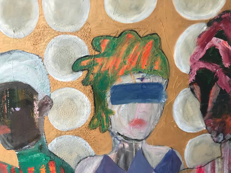 Original Impressionism Women Painting by Jacqueline Van Der Plaat