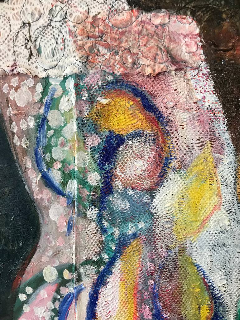 Original Impressionism Women Painting by Jacqueline Van Der Plaat