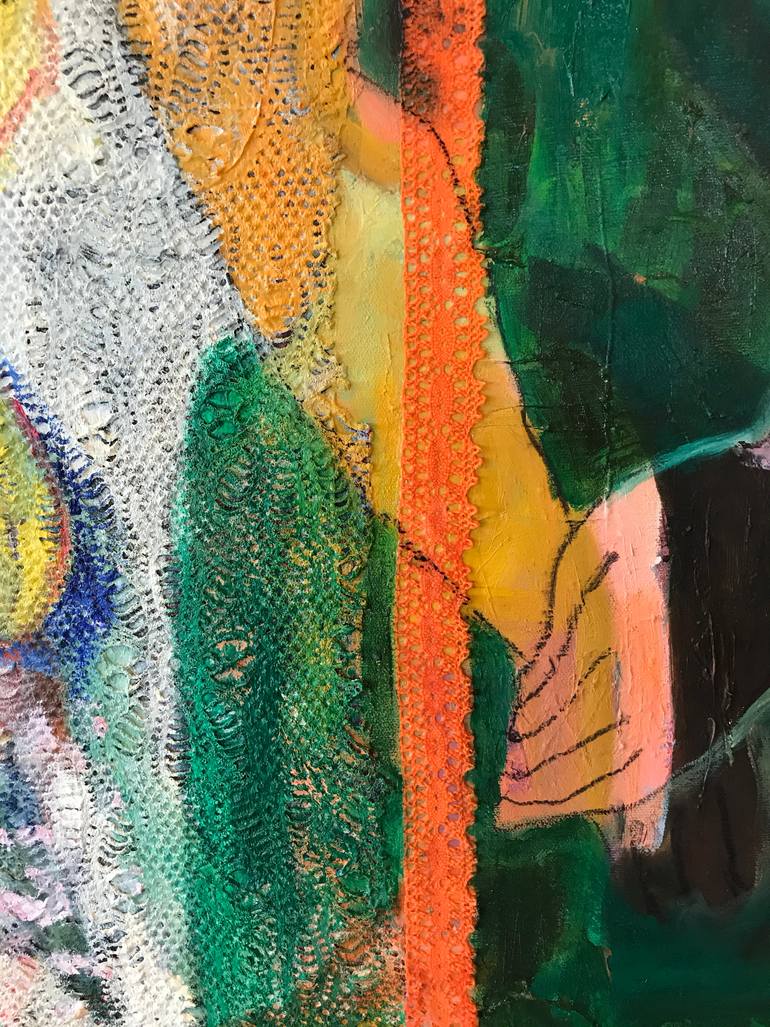 Original Impressionism Women Painting by Jacqueline Van Der Plaat