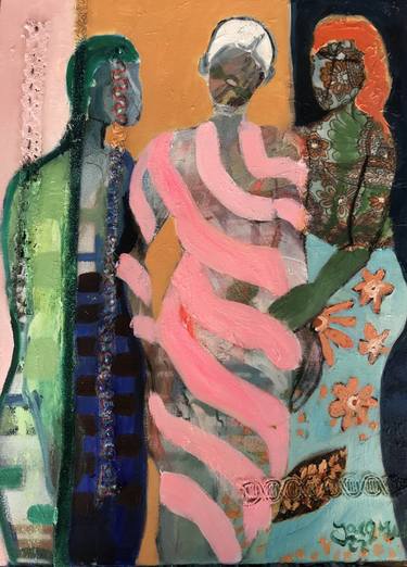 Print of Impressionism Women Paintings by Jacqueline van der Plaat