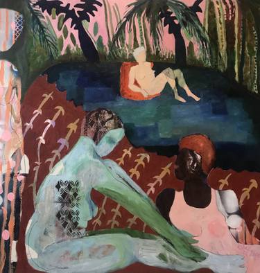 Original Impressionism Women Paintings by Jacqueline van der Plaat