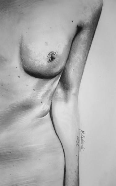 Print of Photorealism Nude Drawings by Mariusz Kędzierski