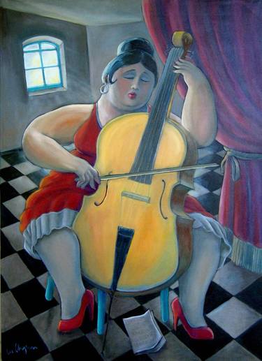 Print of Figurative Music Paintings by Lee Chapman