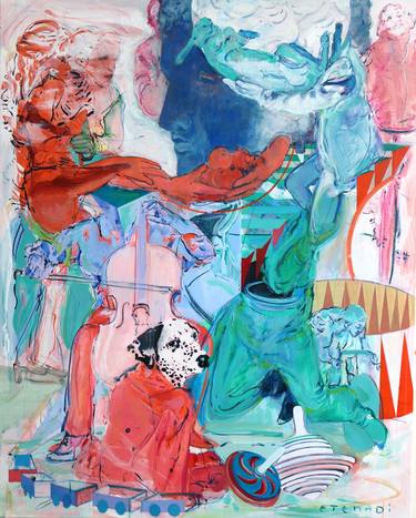 Print of Expressionism Fantasy Paintings by Elham Etemadi